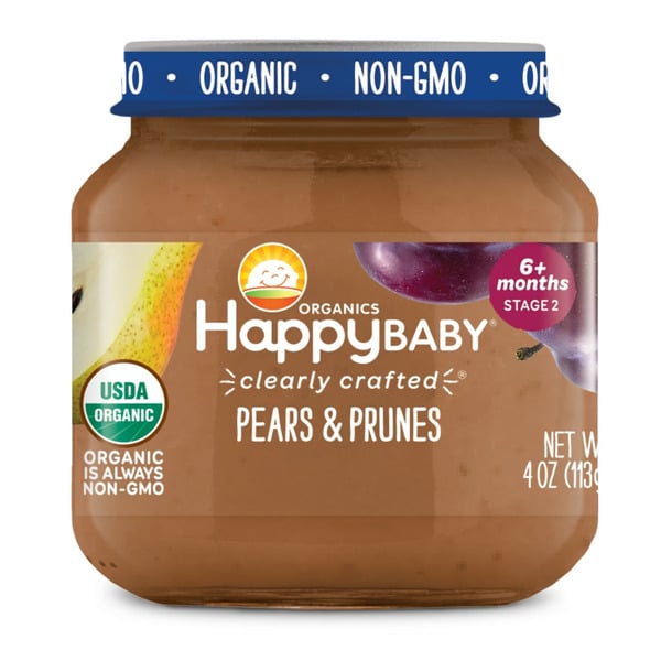 Baby Food & Formula Happy Baby Organics Clearly Crafted Stage 2 Pears & Prunes Jar hero