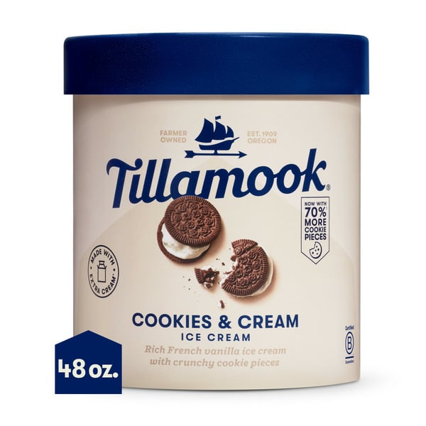 Ice Cream & Ice Tillamook Cookies and Cream Ice Cream hero