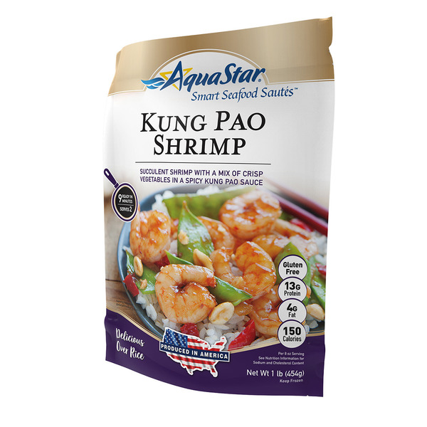 Frozen Meals Aqua Star Kung Pao Shrimp Smart Seafood Saute hero