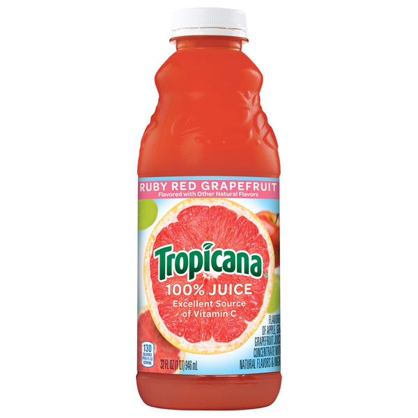 Juice & Nectars Tropicana 100% Juice, Ruby Red Grapefruit hero