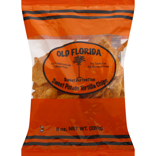 Chips & Pretzels Old Florida Gourmet Tortilla Chips, Sweet Potato hero