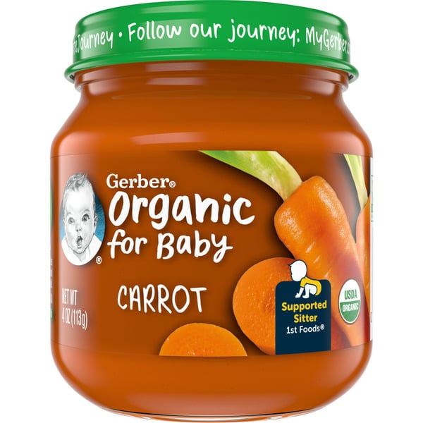 Baby Food & Formula Gerber Baby Food Carrot Jar hero