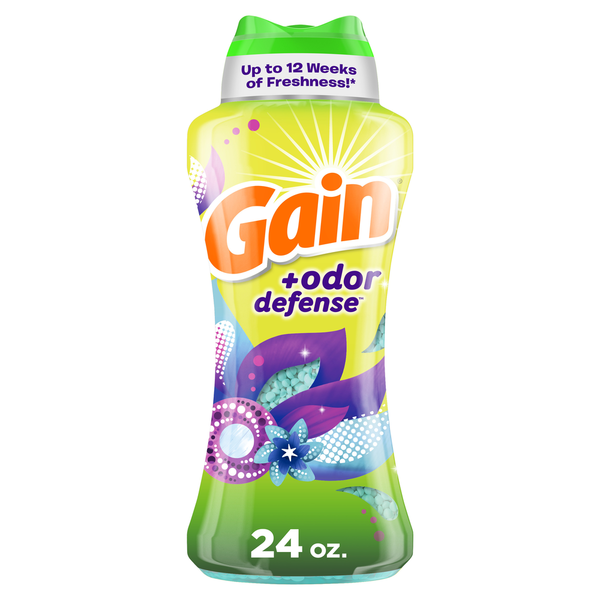 Laundry Gain + Odor Defense In-Wash Scent Booster, Super Fresh Blast Scent hero