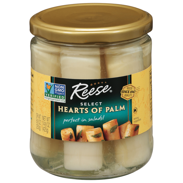 Canned & Jarred Vegetables Reese's Hearts of Palm, Select hero