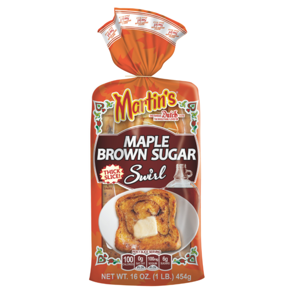 Breakfast Breads, Donuts & More Martin's Potato Bread, Maple Brown Sugar Swirl hero