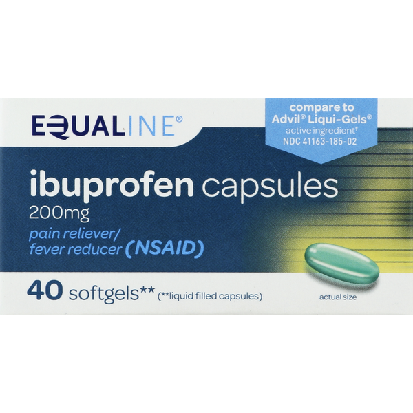 Muscles, Joints & Pain Relief Equaline Ibuprofen, 200 mg, Capsules hero