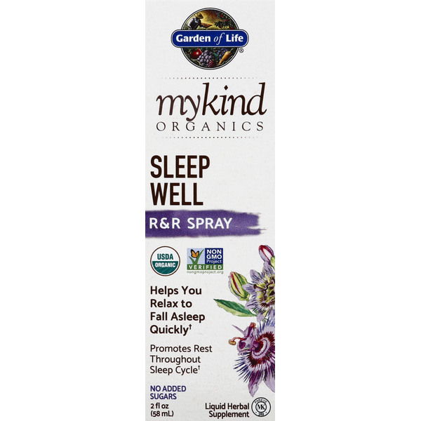 Stress & Sleep Aids Garden of Life Sleep Well, R & R Spray hero