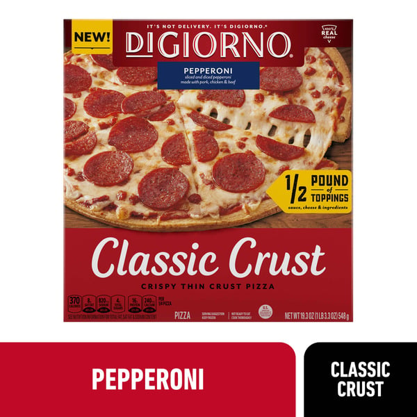 Frozen Pizza DiGiorno Classic Crust Pepperoni Frozen Pizza hero