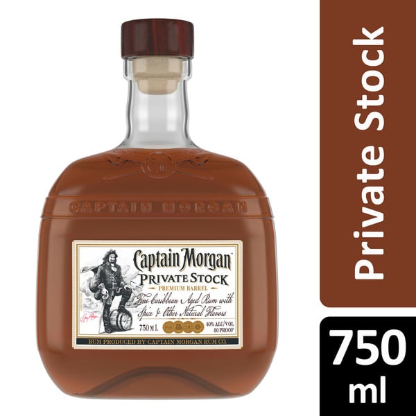 Spirits Captain Morgan Private Stock Rum hero