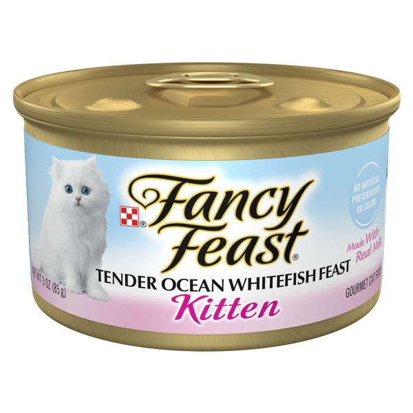 Cat Food & Care Purina Fancy Feast Wet Kitten Food, Tender Ocean Whitefish Feast hero