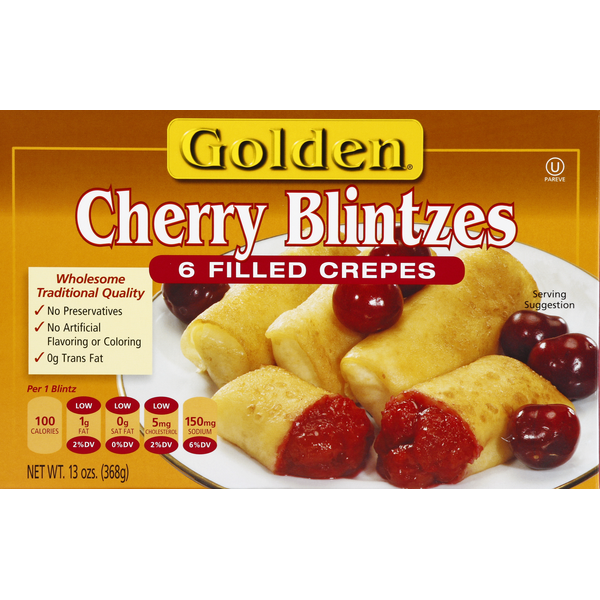 Frozen Appetizers & Sides Golden Cherry Blintzes Filled Crepes hero