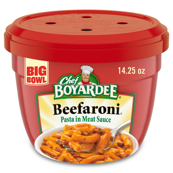 Plates, Bowls, Cups & Flatware Chef Boyardee Beefaroni, Pasta with Meat Sauce hero