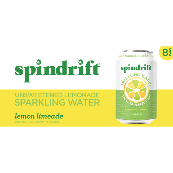 Spindrift Sparkling Water, Lemon Limeade hero