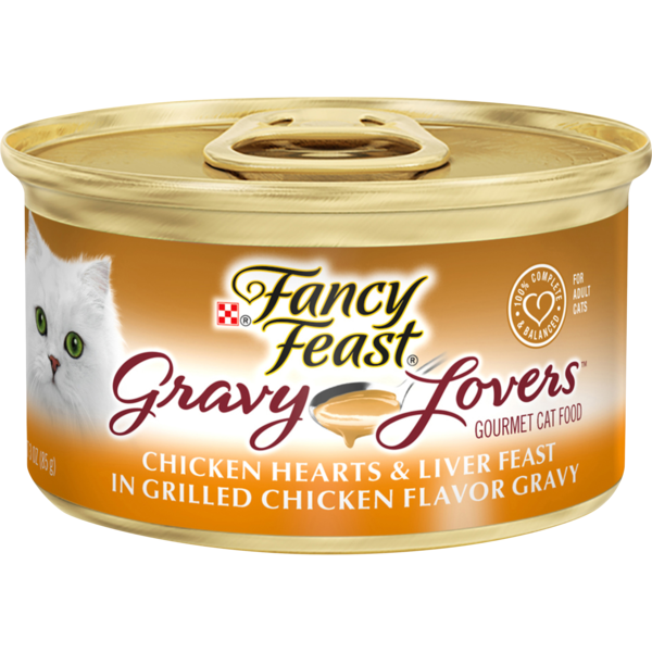 Cat Food Purina Fancy Feast Gravy Wet Cat Food, Gravy Lovers Chicken Hearts & Liver Feast hero