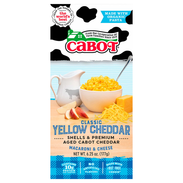 Frozen Meals Cabot Macaroni & Cheese, Classic Yellow Cheddar hero