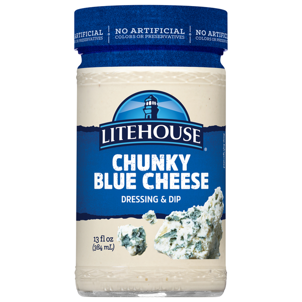 Salad Dressing & Toppings Litehouse Dressing, Chunky Blue Cheese Dressing & Dip hero