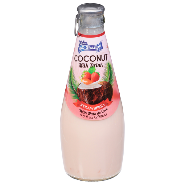 Soy & Lactose-Free Rio Grande Foods Coconut Milk Drink, Strawberry hero