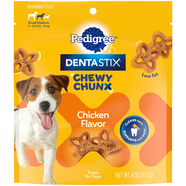 Dog Food Pedigree Dentastix Chewy Chunx Small/Medium Dog Dental Treats hero