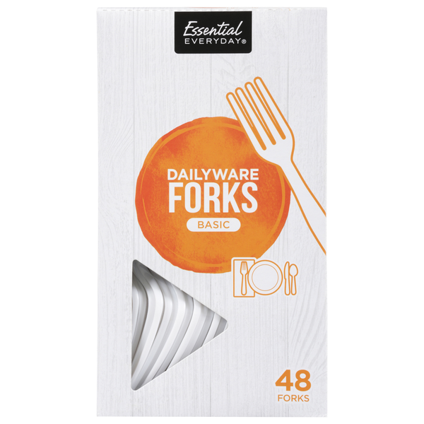 Plates, Bowls, Cups & Flatware Essential Everyday Forks, Basic, Dailyware hero