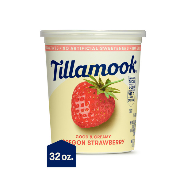 Yogurt Tillamook Oregon Strawberry Low-Fat Yogurt hero