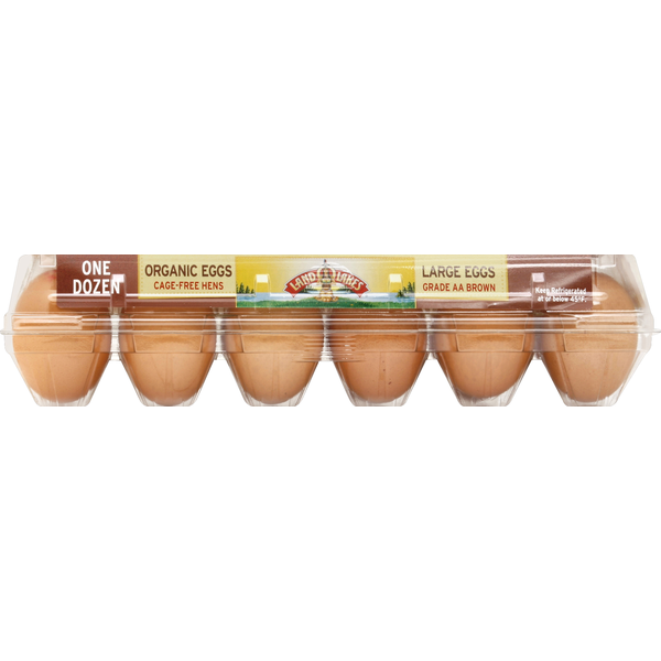 Eggs Land O Lakes Eggs, Brown, Organic, Large hero