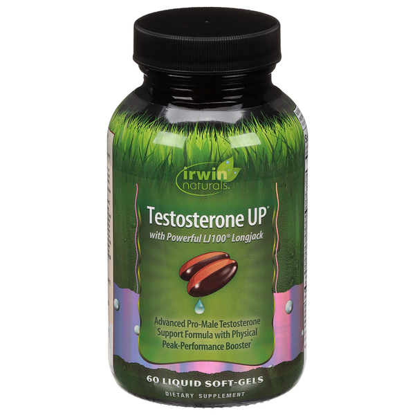 Glandulars & Hormones Irwin Naturals Testosterone UP, Liquid Soft-Gels hero