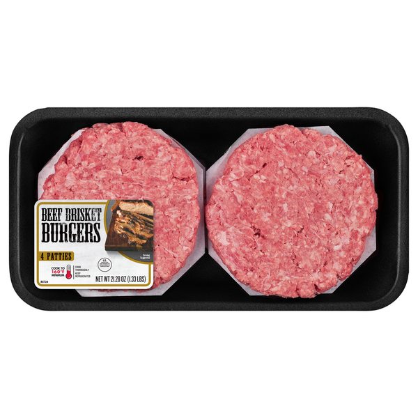 Packaged Meat Tyson Patties, Beef Basket Brisket hero