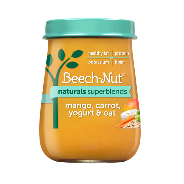 Baby Food & Formula Beech-Nut Superblends Jar, Mango, Carrot, Yogurt, Oat hero