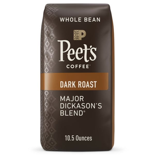 Coffee Peet's Coffee Major Dickason's Blend, Dark Roast Whole Bean Coffee, Bag hero