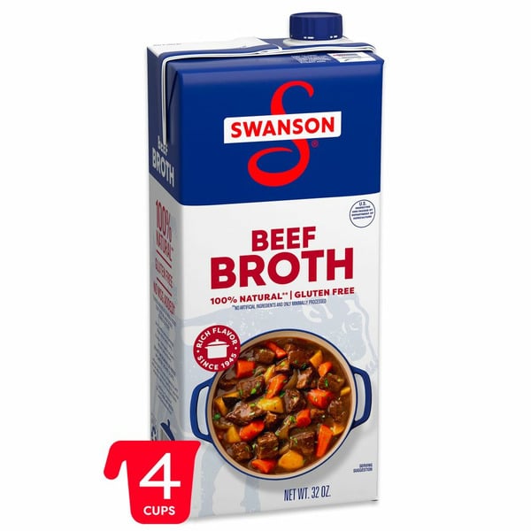 Soup, Broth & Bouillon Swanson's 100% Natural Beef Broth hero