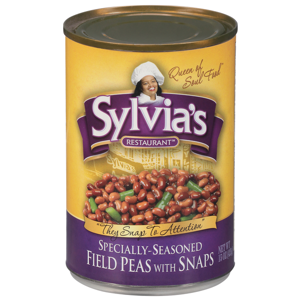 Canned Meals & Beans Sylvia's Restaurant Field Peas, Specially-Seasoned hero