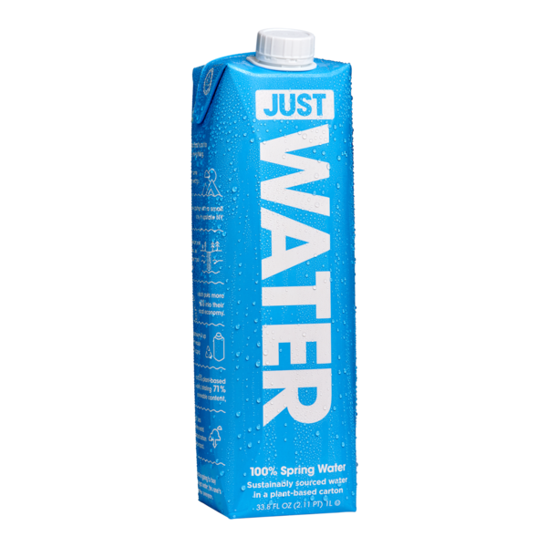 Water, Mixers & Sparkling Water JUST 100% Pure Spring Water, Eco-Friendly, Naturally Alkaline hero