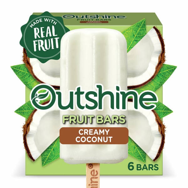 Ice Cream & Toppings Outshine Creamy Coconut Frozen Fruit Bars hero