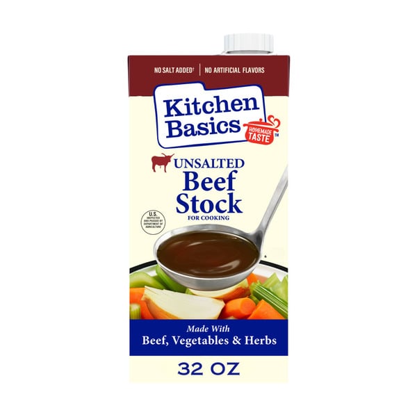 Soup, Stock & Broth Kitchen Basics Unsalted Beef
 Stock hero