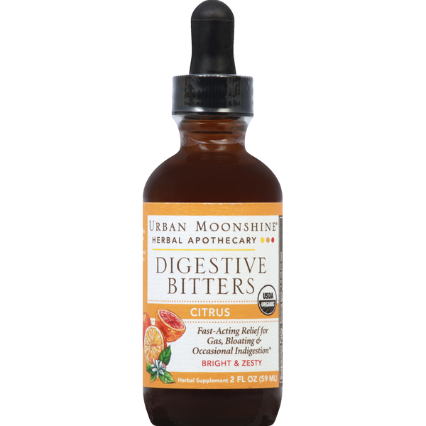 Digestion Urban Moonshine Digestive Bitters, Citrus hero