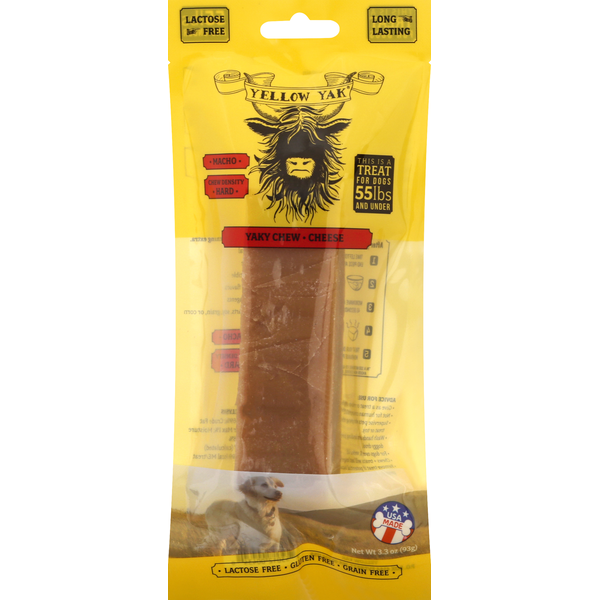 Dog Food & Care Yellow Yak Yaky Chew, Cheese, Macho hero