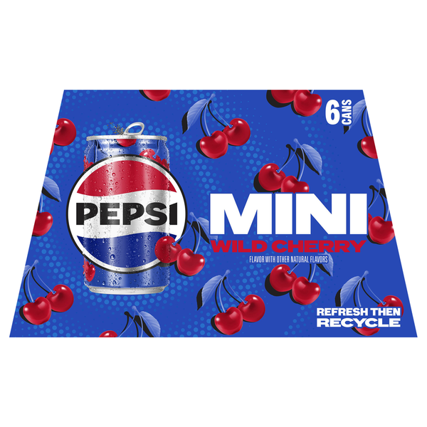 Soft Drinks Pepsi Soda, Wild Cherry, Mini hero