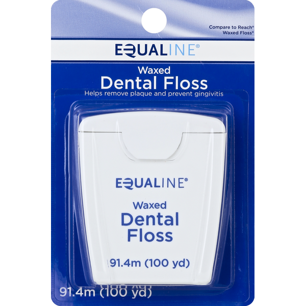 Oral Hygiene Equaline Dental Floss, Waxed, 100 Yard hero