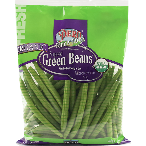 Organic Produce Pero Family Farms Green Beans, Organic, Snipped hero