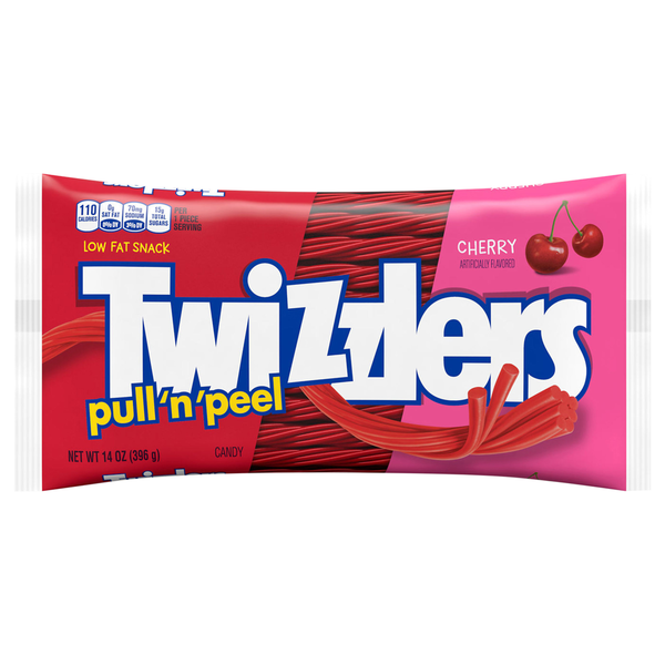 Candy, Chocolate & Gum Twizzlers Cherry Flavored Licorice Style Low Fat Candy hero