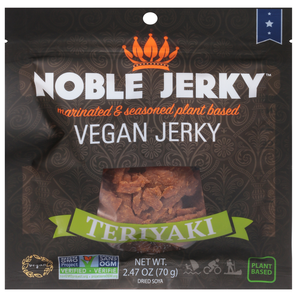 Popcorn & Jerky Noble Jerky Jerky, Vegan, Teriyaki hero