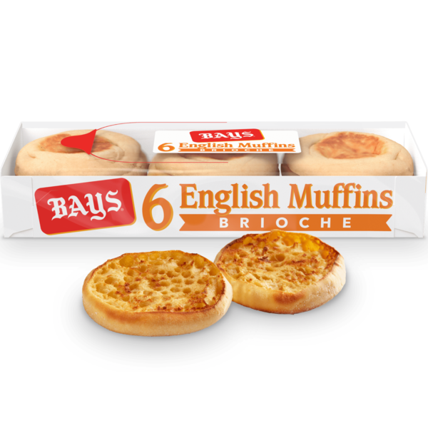 Biscuits/Bagels/Arepas Bays 6 count, Brioche Pre-sliced English Muffins hero