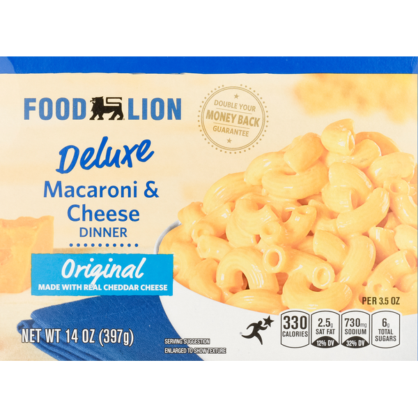 Instant Foods Food Lion Macaroni & Cheese Dinner, Original hero