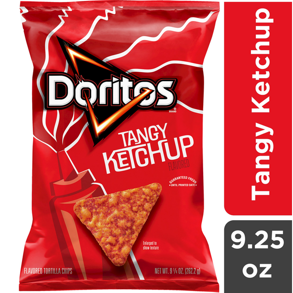 Condiments Doritos Flavored Tortilla Chips, Tangy Ketchup hero