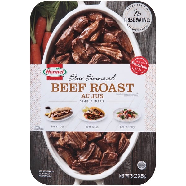 Packaged Meat Hormel Square Table Slow Simmered Beef Roast Au Jus hero