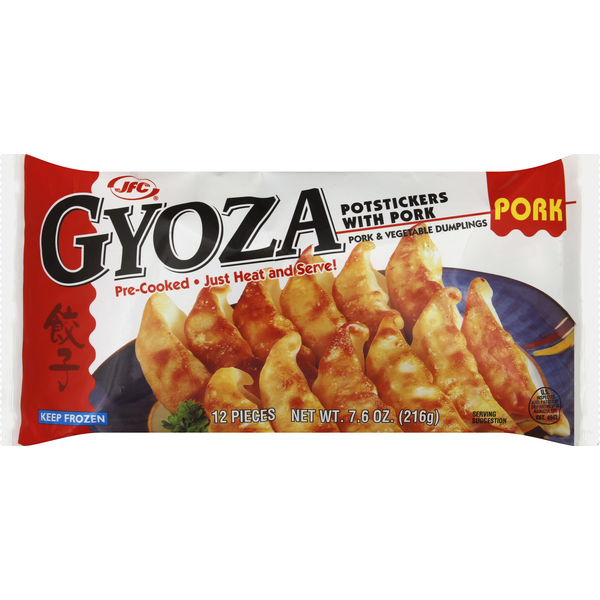 Frozen Meals JFC Gyoza, Pork hero