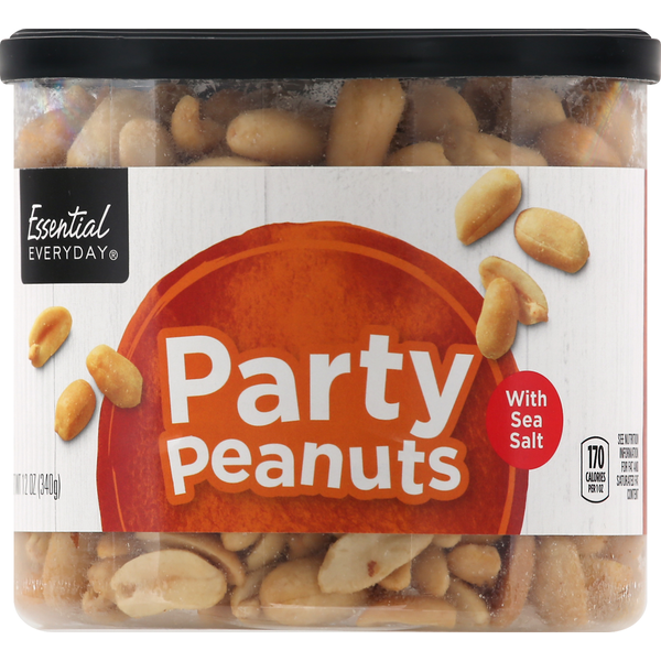 Nuts, Seeds & Dried Fruit Essential Everyday Peanuts, Party, With Sea Salt hero