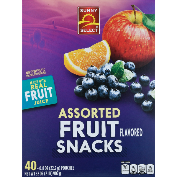 Fruit & Vegetable Snacks Sunny Select Fruit Flavored Snacks, Assorted hero