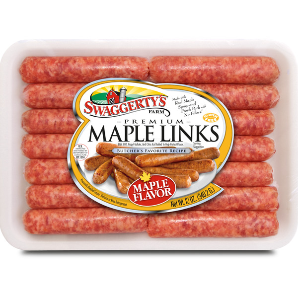 Hot Dogs, Bacon & Sausage Swaggerty's Farm Premium Breakfast Sausage Links Maple hero