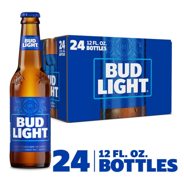 Beers & Coolers Bud Light Lager Beer Bottles hero